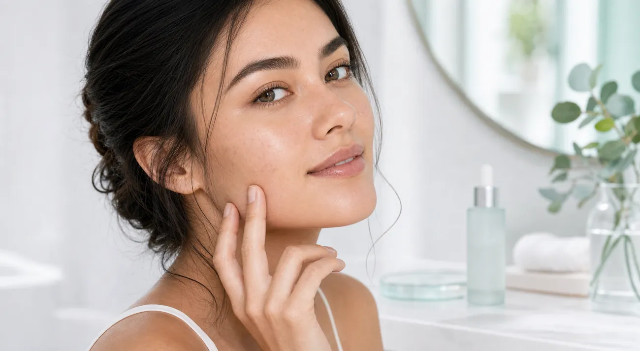 CuraMed Acne Care visual for blemish-prone skin post-acne marks and clearer looking skin routines