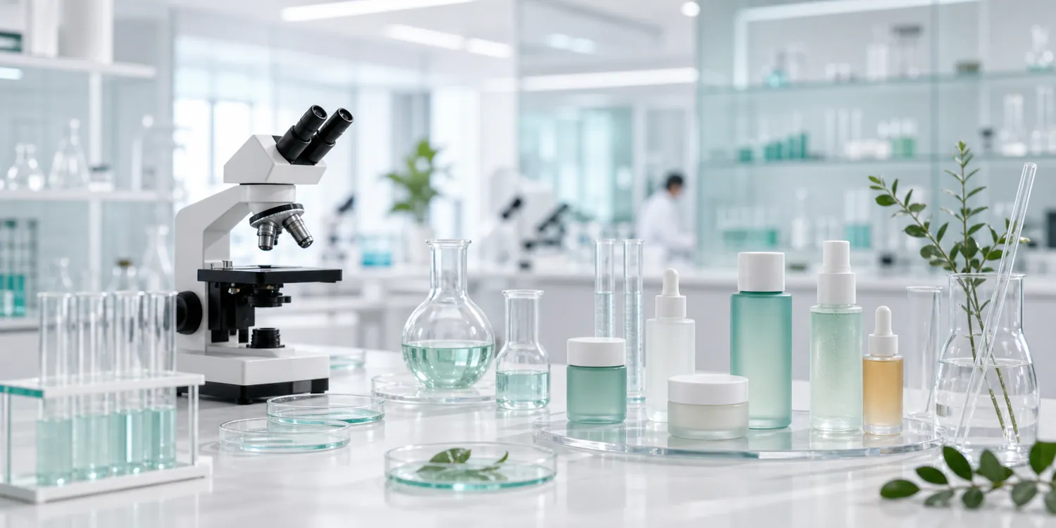 CuraMed Skin science standard laboratory visual for dermatology inspired skincare development